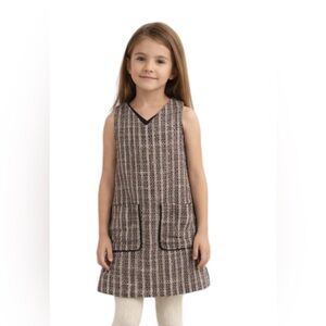 Biscotti Collection Vestido Niña Tweed Sin Mangas Talla 8